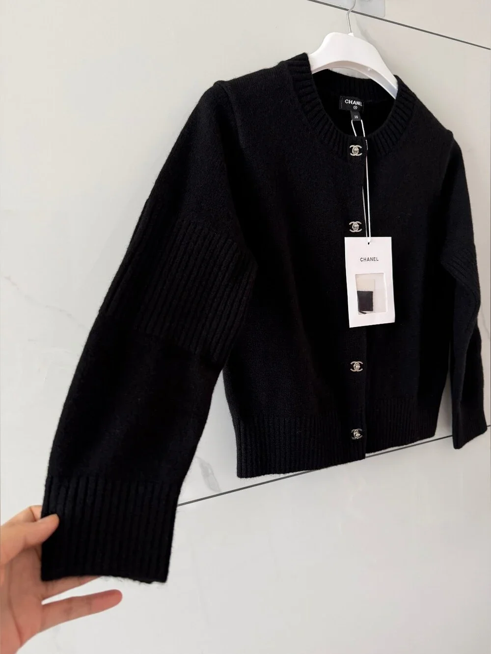 Chanel Black Knit Cardigan